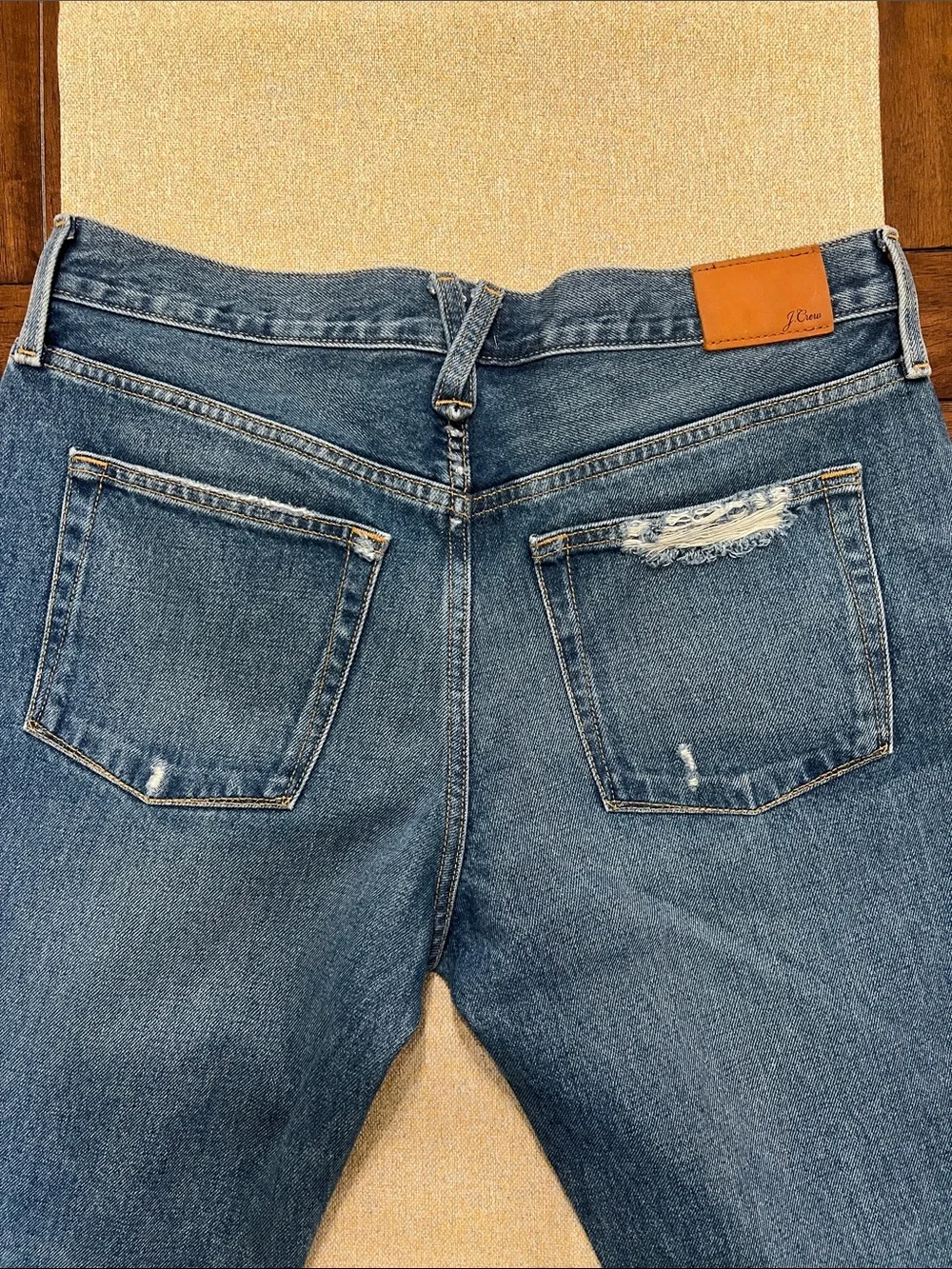 ❤️ J. Crew Relaxed Fit Distressed Jeans - Blue